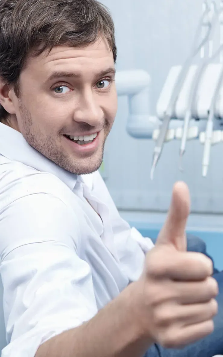 Smiling dentist